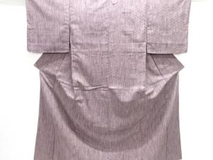 雨縞に青海波模様織り出し西陣お召着物